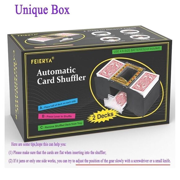 NEW Automatic Card Shuffler 2 Deck Home Game - Picture 4 of 6